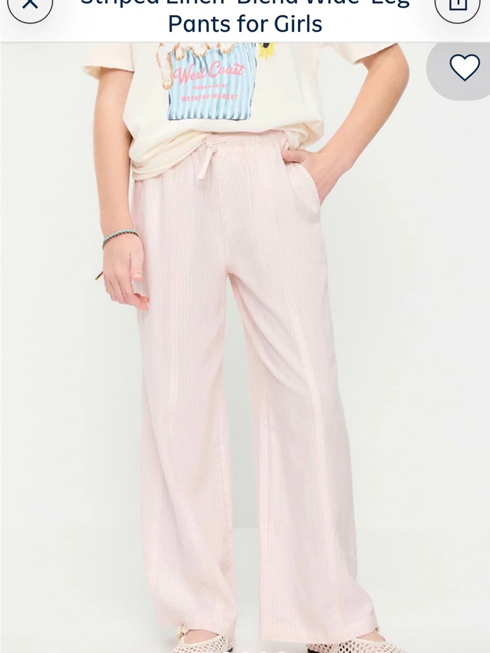 Old Navy Light Pink Ribbed Girls Pants